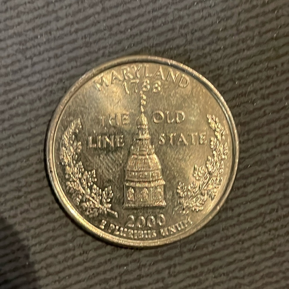 2000 Maryland quarter coin Y2K